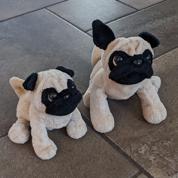 Webkinz by Ganz Plush Pug Puppies Tan and Black - Picture 5 of 10